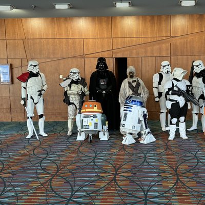 Cosplayers at the Ian McDiarmid panel